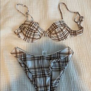 Tiger Mist Plaid Bikini